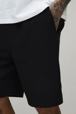 Short Technique Décontracté Taille Élastiquée Coupe Ample Tall