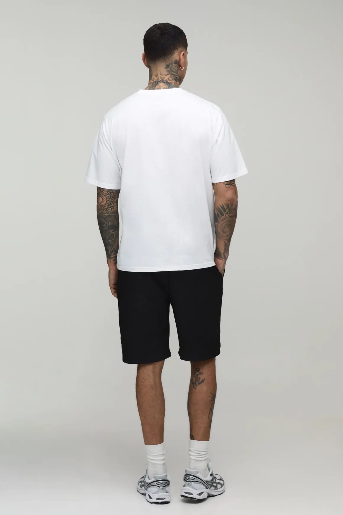 Short Technique Décontracté Taille Élastiquée Coupe Ample Tall