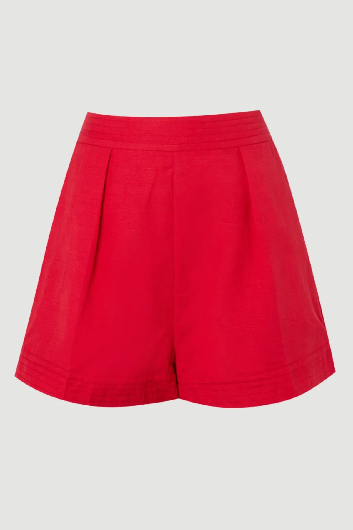 KarenMillen Short Tissé En Viscose Et Lin<Femme Tenues De Plage|Shorts