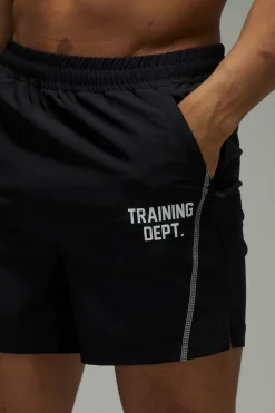 Training Dept. Short Tissé Extensible 5 Pouces À Coutures Contrastées Training Dept<Femme Tout Afficher|Shorts