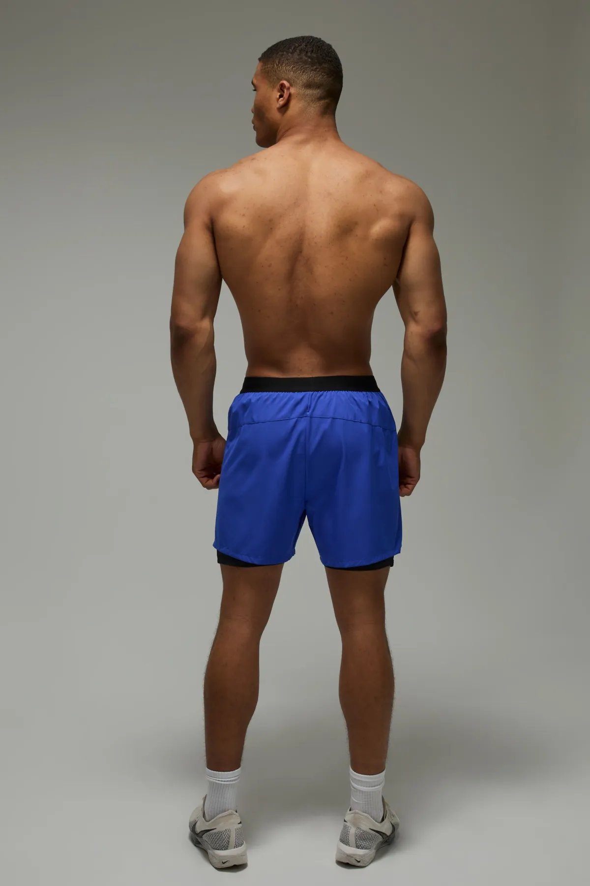 boohooMAN Short Tissé Stretch Perforé 2 En 1 Active Homme<Femme Tout Afficher|Shorts