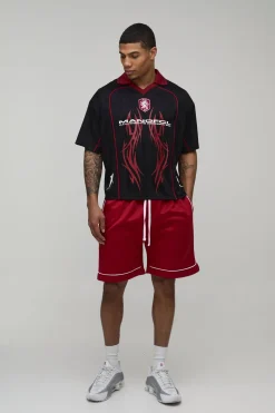 Short Tricot Coupe Regular Avec Passepoil