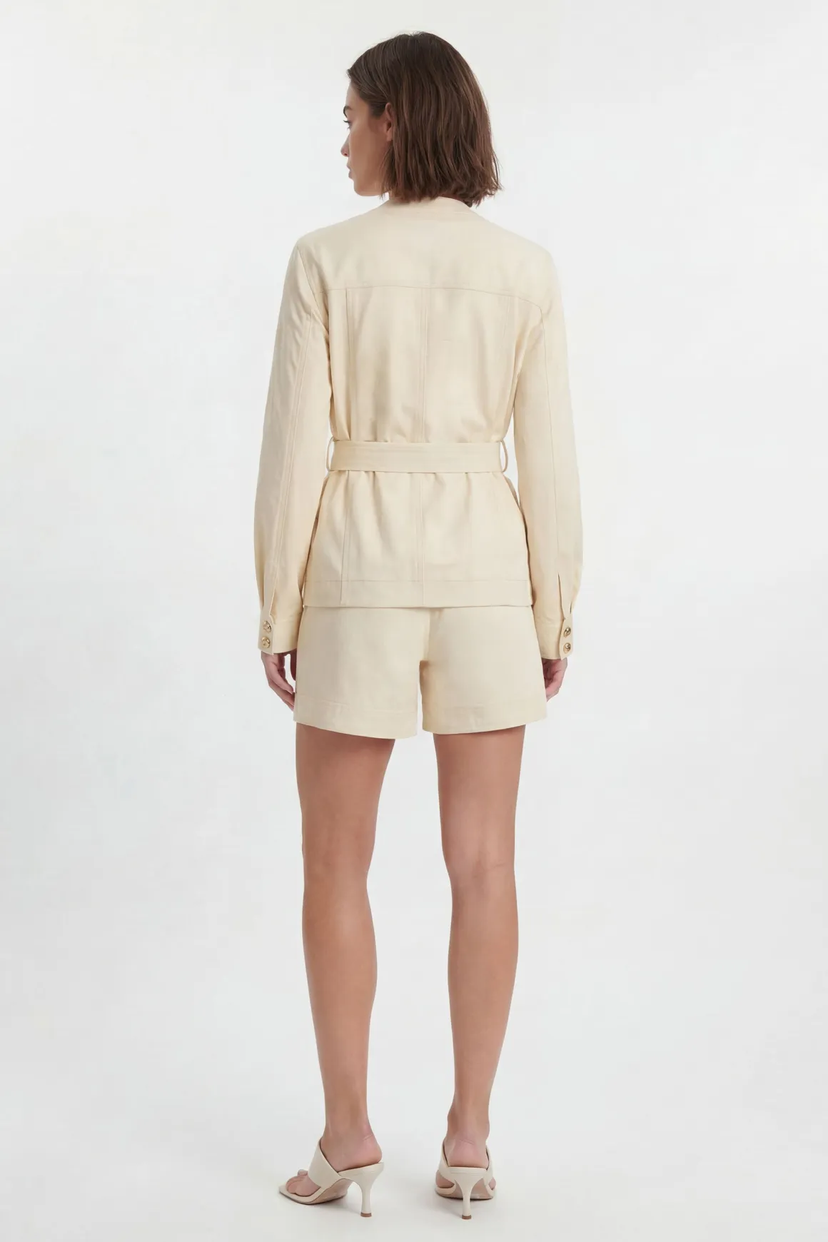 Short Utilitaire En Coton Avec Détails De Boutons