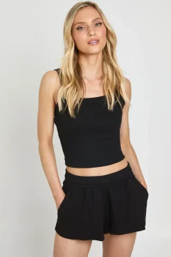 boohoo Short Évasé Côtelé Basique Petite<Femme Basiques|Shorts