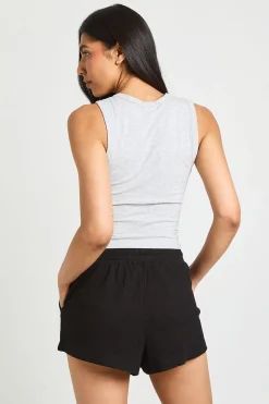 Short Évasé Côtelé Basique Tall