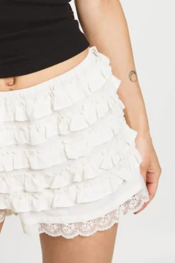 Short À Volants Effet Lin Petite