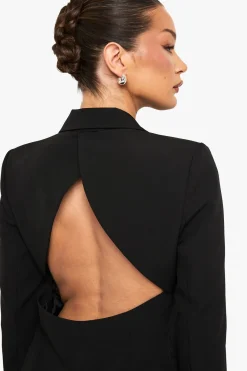 Shoulder Pad Backless Blazer