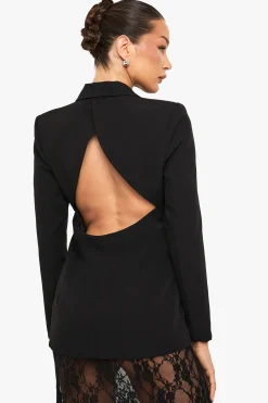 Shoulder Pad Backless Blazer