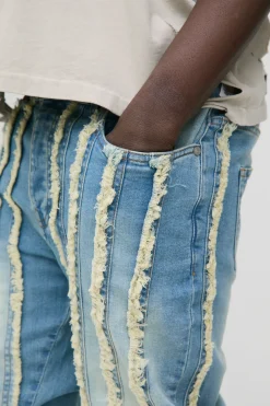 Skinny Stacked Washed Distressed Jeans