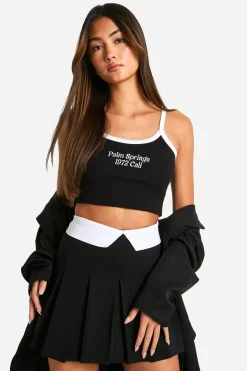 Skort avec ceinture contrastante