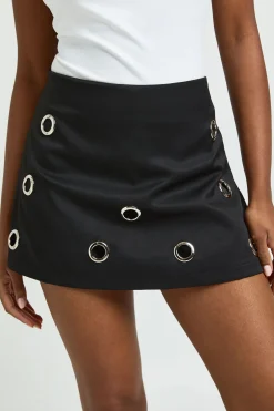 boohoo Skort mini avec détails à gros œillets<Femme Jupes|Jupes