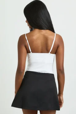 boohoo Skort mini avec détails à gros œillets<Femme Jupes|Jupes