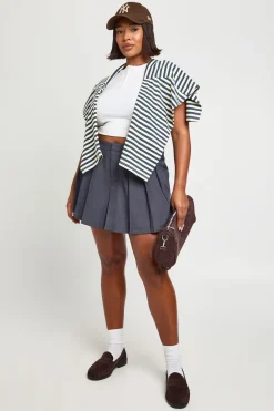 Skort à plis avant