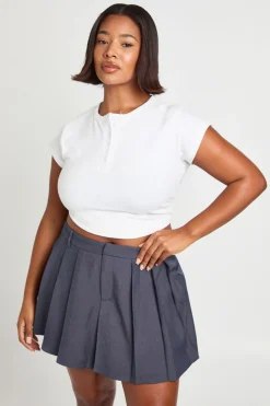 Skort à plis avant