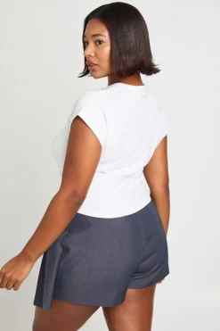 Skort à plis avant