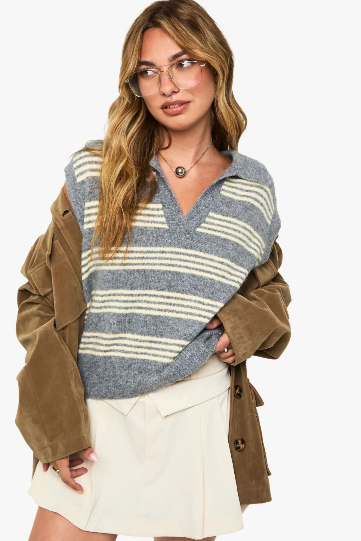 boohoo Skort plissé ajusté à pli rabattable<Femme Jupes|Looks Preppy