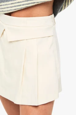 boohoo Skort plissé ajusté à pli rabattable<Femme Jupes|Looks Preppy