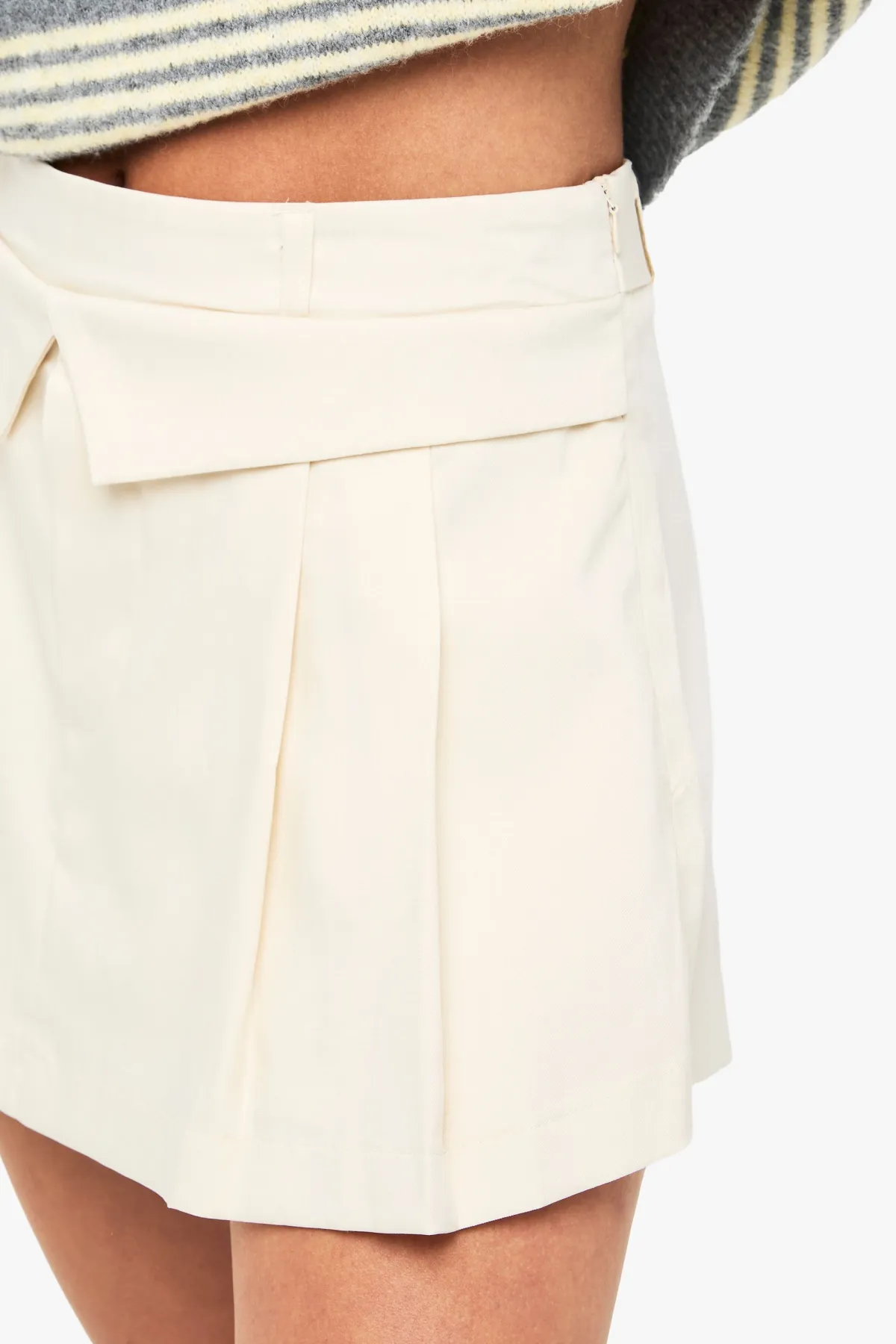 boohoo Skort plissé ajusté à pli rabattable<Femme Jupes|Looks Preppy