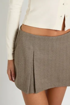 boohoo Skort plissé à chevrons<Femme Shorts