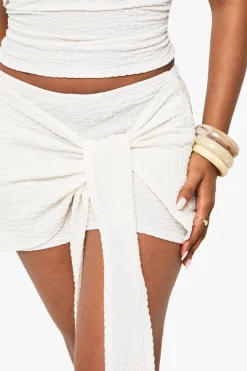 boohoo Skort texturé à laçage frontal<Femme Shorts