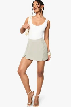 boohoo Skort tissé à fente avant<Femme Shorts