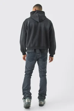 boohooMAN Slim Rigid Flare Overdye Carpenter Jeans<Homme Denim|Denim