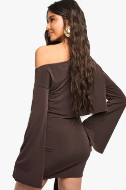 Slinky Trim Details Wrap Mini Skirt