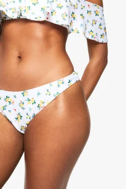 boohoo Slip bikini à volants floral<Femme Maillots De Bain|Tenues De Plage