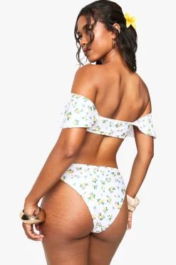 boohoo Slip bikini à volants floral<Femme Maillots De Bain|Tenues De Plage