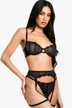 Soutien-gorge à armatures avec garniture en synthétique