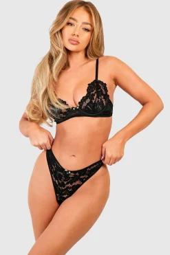 boohoo Soutien-gorge en Dentelle de Rose e à Armatures<Femme Lingerie Et Sous-Vêtements|Satin Et Dentelle