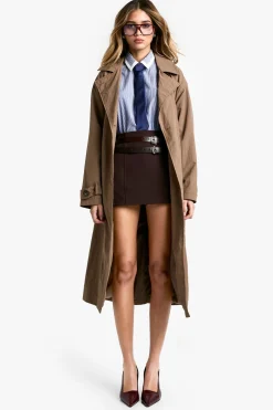 Split Front Micro Mini Skirt