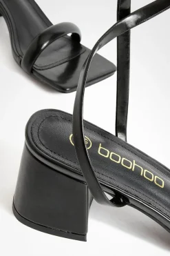 Square Toe Block Heel Two Part Heels