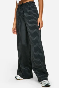 Stripe Pantalon à Jambes Larges