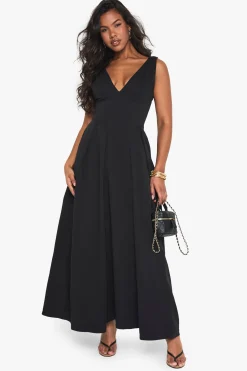 boohoo Structured Skater Maxi Dress<Femme Robes Patineuses|Robes