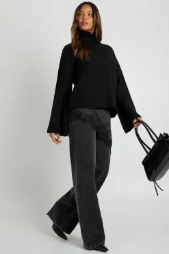 Super doux pull oversize à col roulé