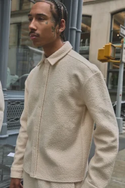 Surchemise bouclé oversize