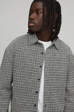 Surchemise Bouclé Texturée Coupe Régulière