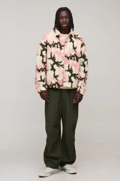 boohooMAN Surchemise Camouflage Borg Oversize<Homme Chemises
