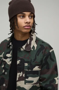 Surchemise Camouflage Délavée Coupe Regular