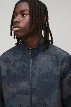 boohooMAN Surchemise À Col Montant En Ripstop<Homme Ensembles|Chemises