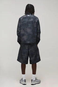 boohooMAN Surchemise À Col Montant En Ripstop<Homme Ensembles|Chemises