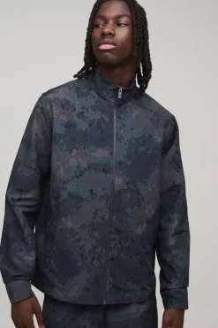 boohooMAN Surchemise À Col Montant En Ripstop<Homme Ensembles|Chemises
