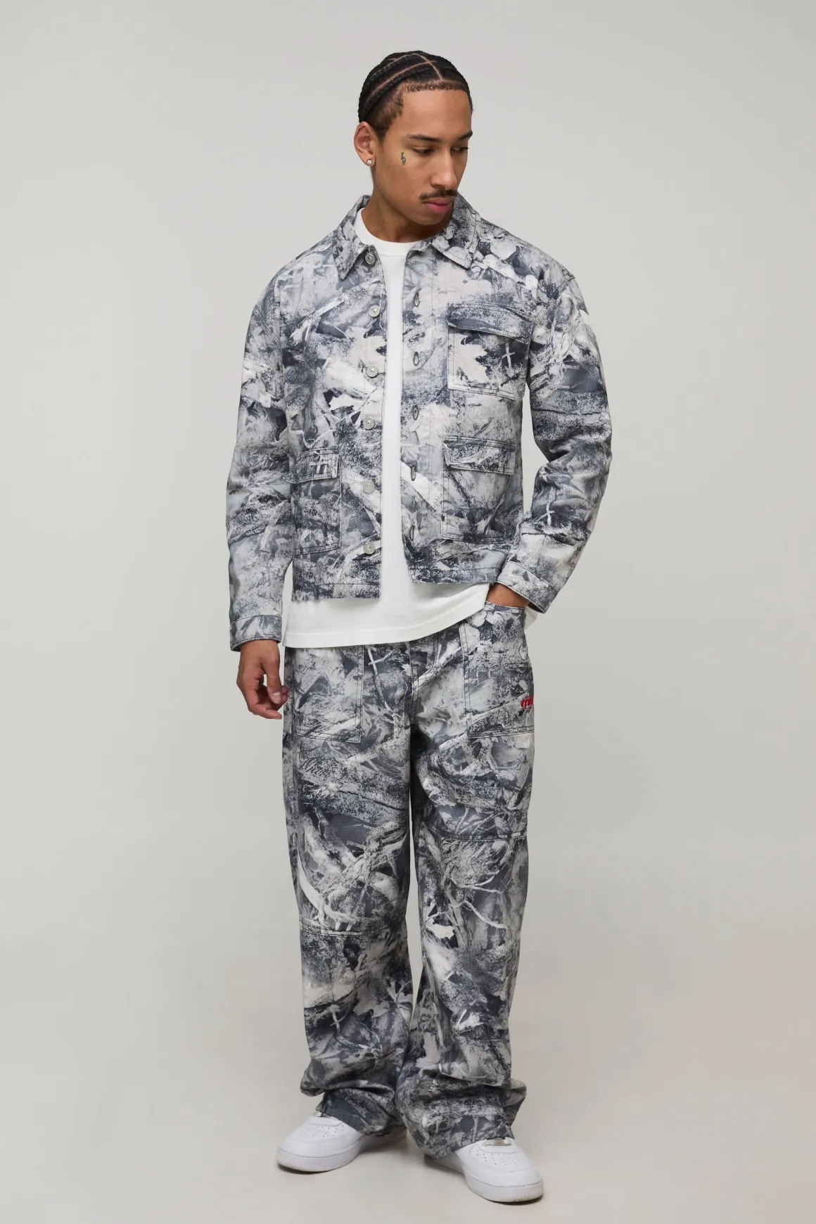 Surchemise Coupe Droite Camouflage Forestier