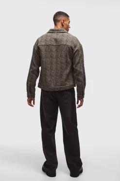 Surchemise en boucle à chevrons épaisse