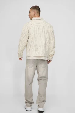 Surchemise en boucle texturée classique