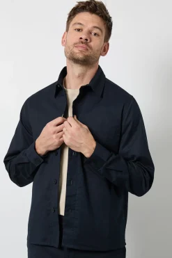 Burton Surchemise En Coton-lin<Homme Chemises