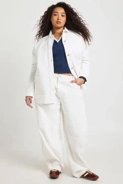 Surchemise En Denim Grande Taille
