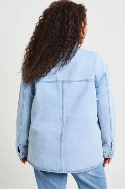 Surchemise En Denim Grande Taille
