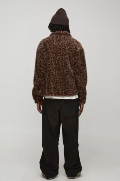 Surchemise léopard synthétique oversize